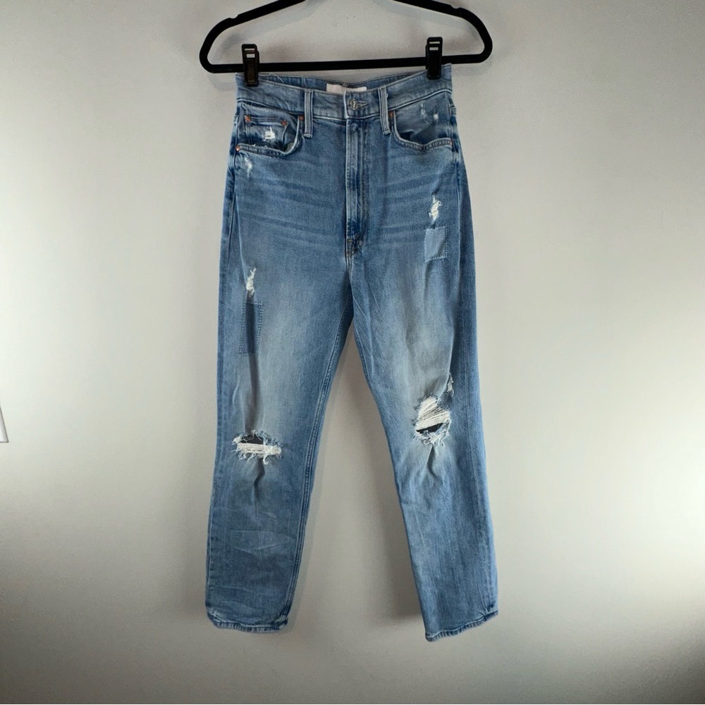 MOTHER Superior High Waisted Study Hover Jeans in We Are Castaways Size 26